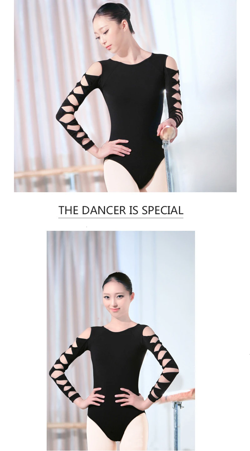 One-Piece Suits Ballet Leotar Summer Belly Dance Dress Hollow Women Costume Latin Tights Girl Backless Halter (10)