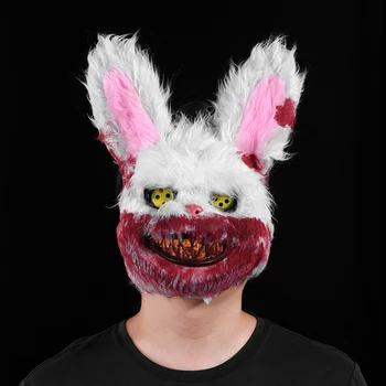 

Creative Bloody Rabbits Mask Halloween Horror Masks Breathable Halloween Masks Cosplay For Adults Kids Gift DropShipping
