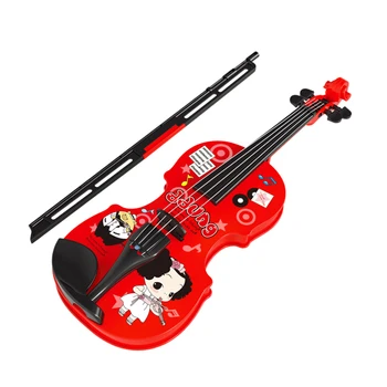 

Children Playable Musical Instrument Fiddle Violin Toy Educational Learn Musical Toy For Kids Music Instrument Toys - Red Blue