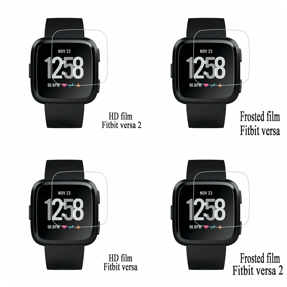 2 шт протектор экрана для Fitbit Versa закаленное стекло TPU Защитная пленка для экрана для Fitbit Versa/Versa 2 Смарт-часы