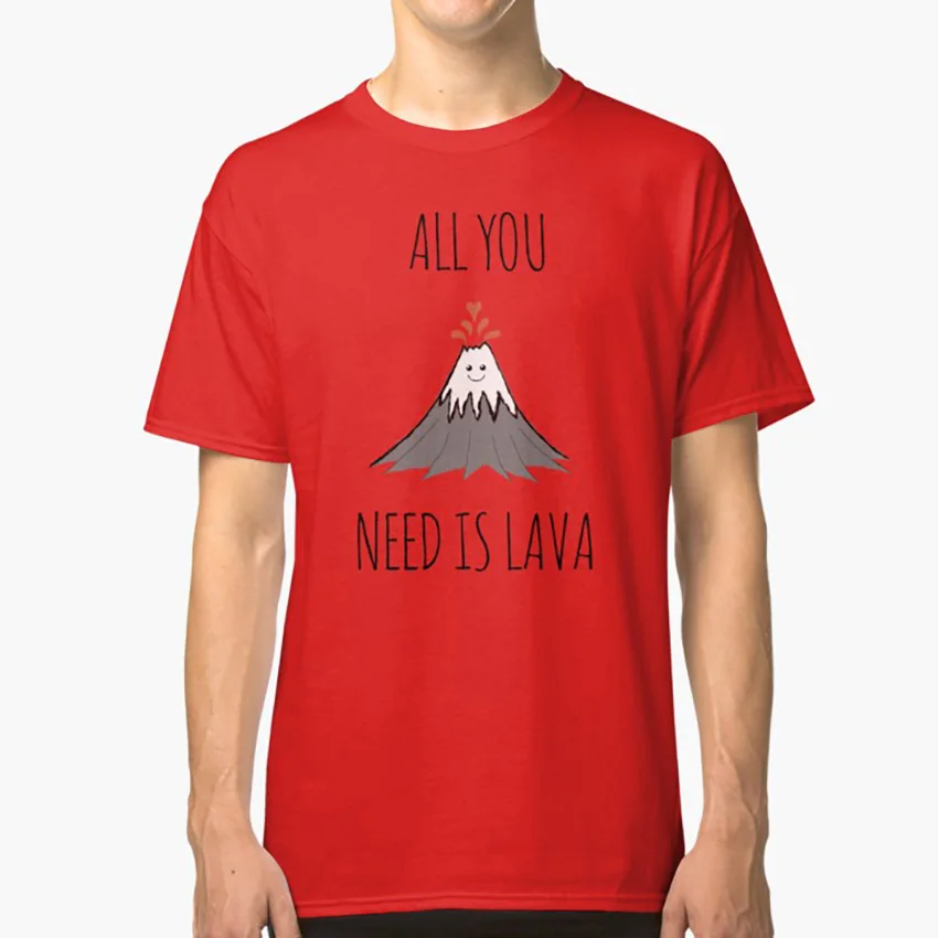 AllYouNeedIsLava! Футболка Экологичные геологические вулканические вулканы с земной
