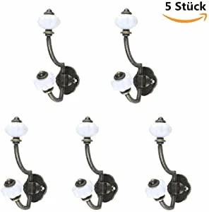 

5Pcs/lot European Style Retro Hook Vintage Wall Hanging for Coat Clothes Hat Bag Towel Hanger Drill Hook Orgnaizer Home Decor