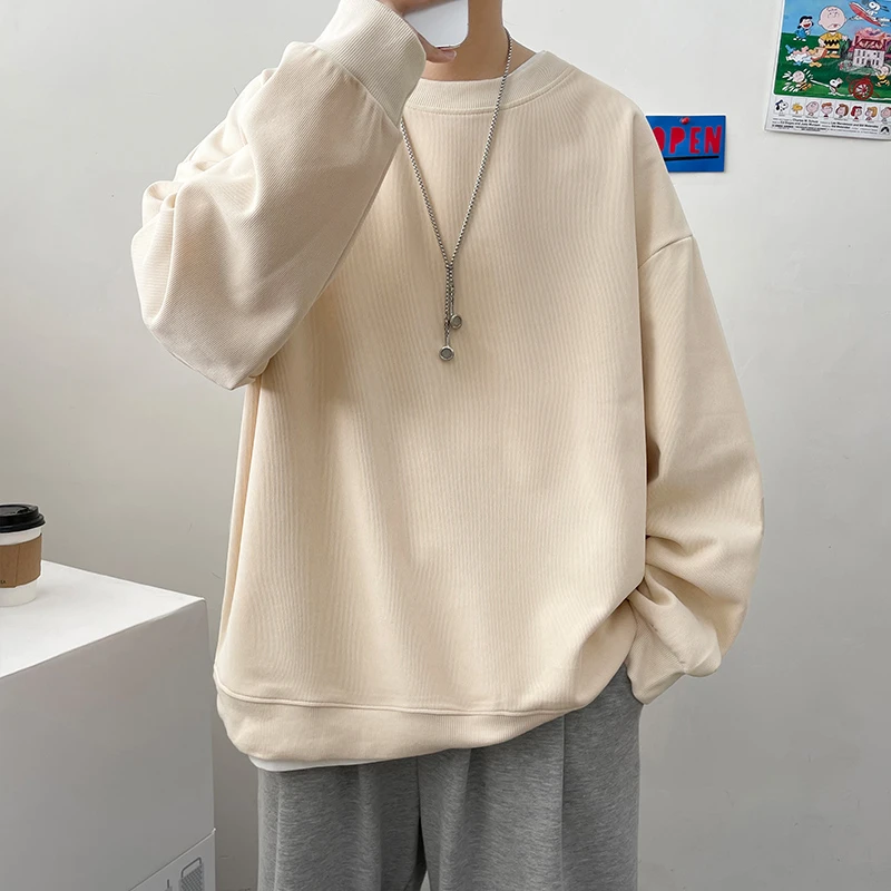 beige sweatshirt