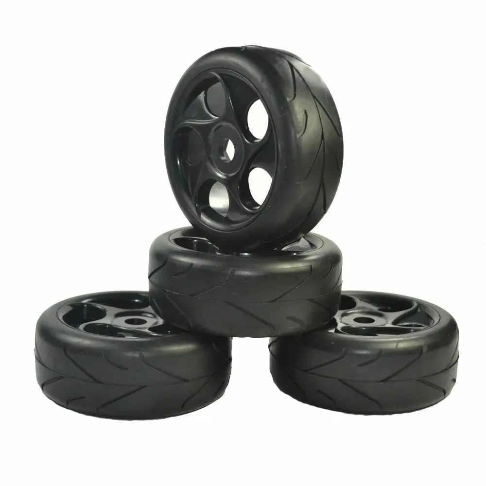 

1:8 RC Off Road Car Buggy Tires Tyre Arrow Thread Wheel for HSP Black 4pcs Excellent Traction and Superior Wear Resistance Parts