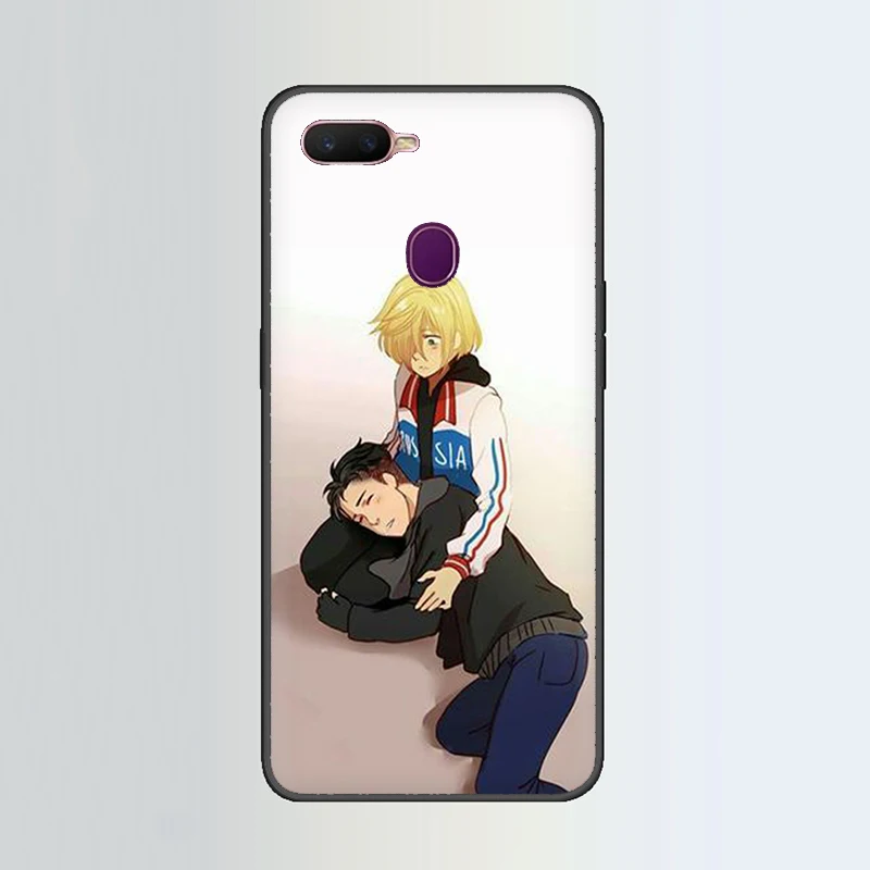 B8 Юри на льду Юрий аниме силиконовый чехол для телефона для OPPO R17 R15 F11 F9 Pro R11s A77 R11 R9s F9 F7 A73 A83 A59 A39 A5 - Цвет: B8