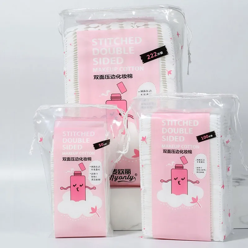 

222Pcs Cotton Pads Disposable Moisturizing Cleansing Cotton Skin Care Wipe Face Skin Care Thickened Cleaning Tool