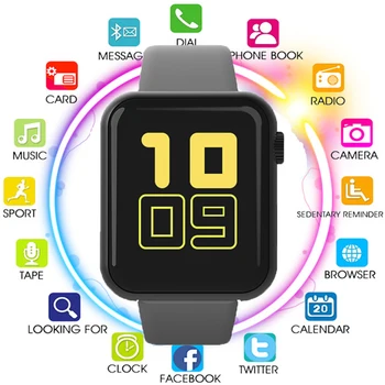 

V6 Blood Pressure Monitor Smart Watch Waterproof Men Women Smartwatch Heart Rate Fitness Tracker Watch Smart For Android