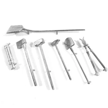 

DIY Upgrade RC Tank Metal Shovel Fire Extinguisher Hammer Tool Set for 1/16 Henglong German Tiger I RC Tank Modification Parts