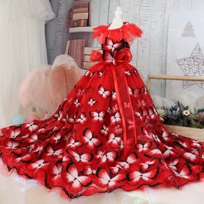 Pet Dog Dress Princess Wedding Trailing Dress For Small Dogs Tutu 