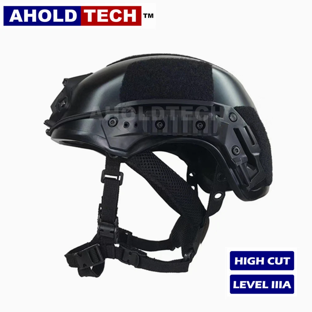 

Aholdtech Genuine ISO NIJ IIIA Lightweight High Cut Team Wendy Style Bulletproof Ballistic Helmet For Army Combat Police Airsoft