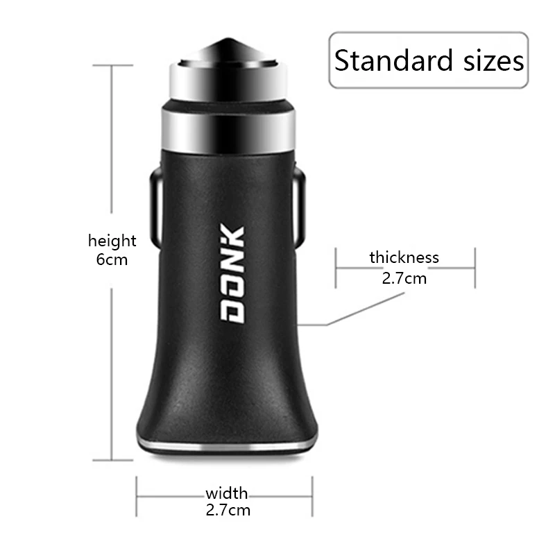 Мини зарядное устройство адаптер двойной USB зарядка быстрое навигатор 3.1A