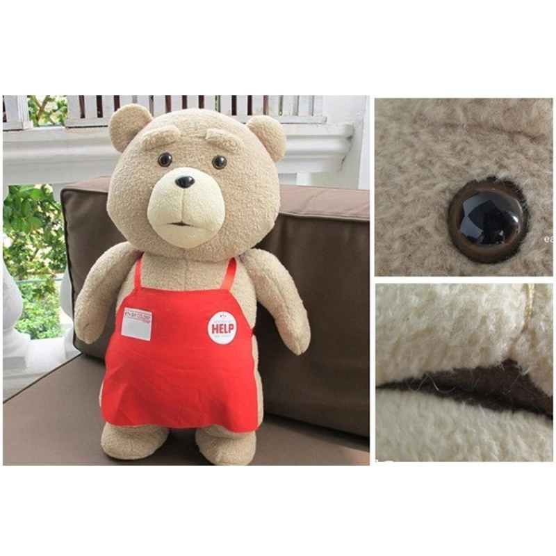 Big Size 46 cm Original Bear Stuffed Plush Animals Ted 2 Plush Soft Doll Baby Birthday Gift Kids Toys Drop Shipping