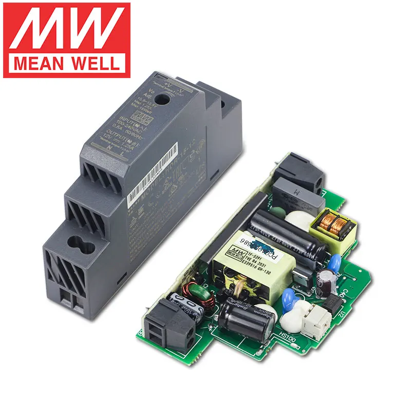 DIN 레일 HDR 스위칭 전원 공급 장치, Meanwell 전원 장치, smps Mean Well HDR-60-24, 30 W, 60 W, 100 W, 150W, 5V, 12V, 15V, 24V, 48V