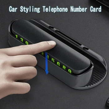 

Car Styling Temporary Parking Card Phone Number Card Plate Telephone Number Car Park Stop Automobile Product For Car Accessories