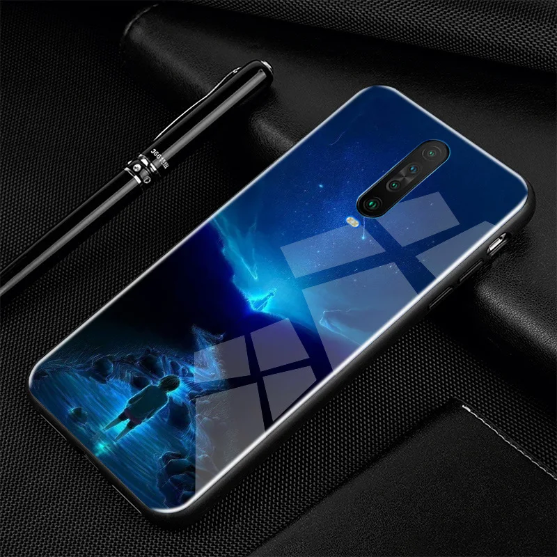 Для Xiaomi Redmi K30 чехол PC Пластиковый стеклянный чехол для телефона черный ТПУ бампер чехол для Xiaomi Redmi K30 чехол Redmi K30 K 30 Pro 5G