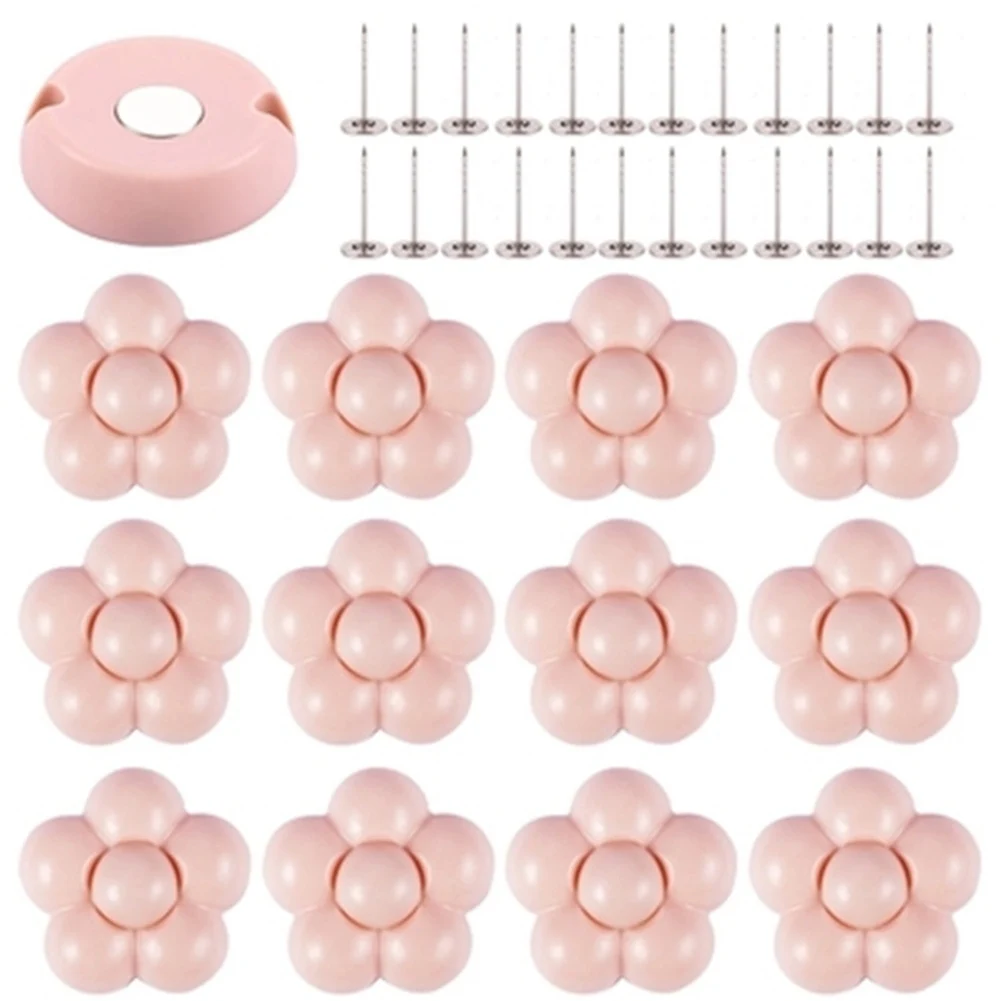 12pcs Quilt Clips Set Antiskid Grippers Portable Fixed Accessories Bed Sheet Blankets Adjustable Duvet Holders Home Living ABS - Цвет: Розовый