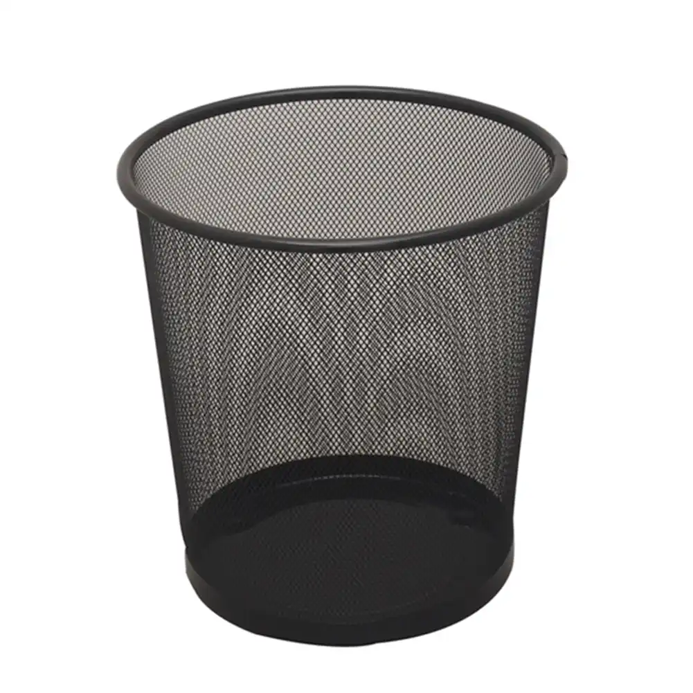 mesh waste bins iron trash bin paper basket kitchen bedroom