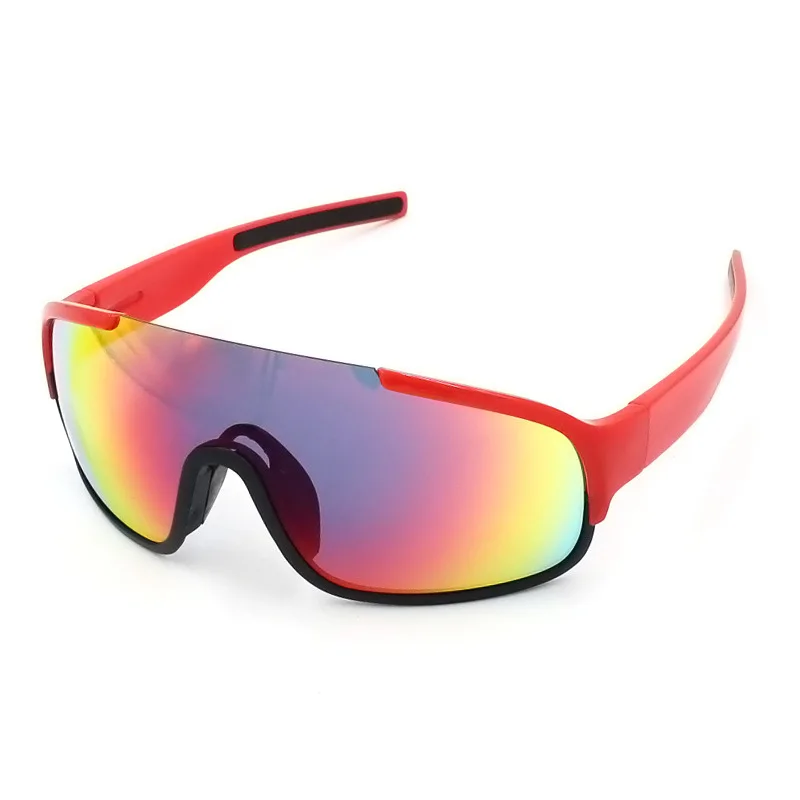 Black Red Поляризованные очки с 3 линзами, OEM mtb, велосипедные солнцезащитные очки, очки для бега, мужские спортивные очки, активные солнцезащитные очки для женщин - Цвет: Black Red