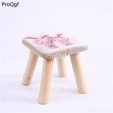 ProQgf 1Pcs square shape wood Nursery School Child Stool wodongde