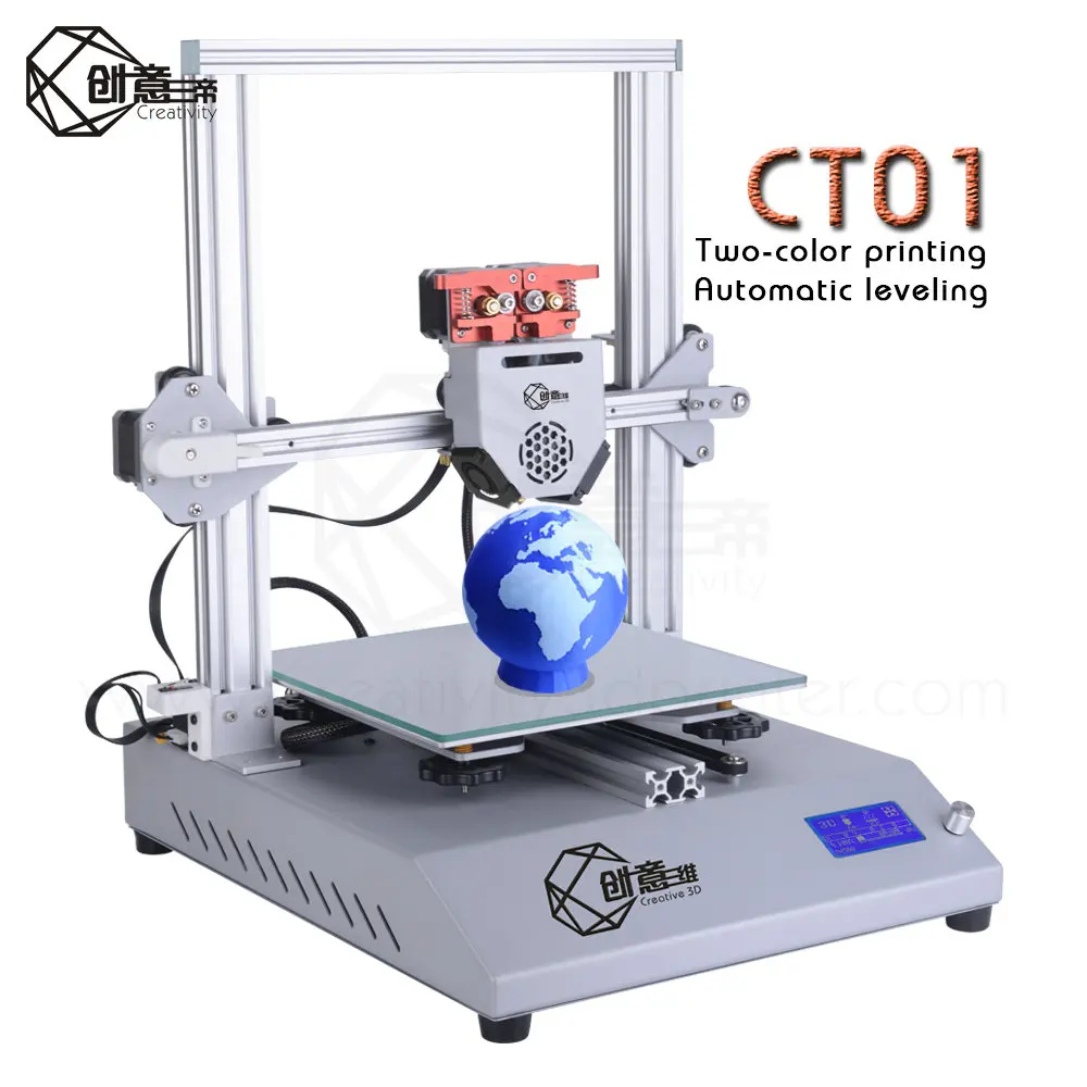 Творческий C01 двухцветный 3D принтер i3 типа размер печати 250 мм * DIY kit 3dprinter|3D