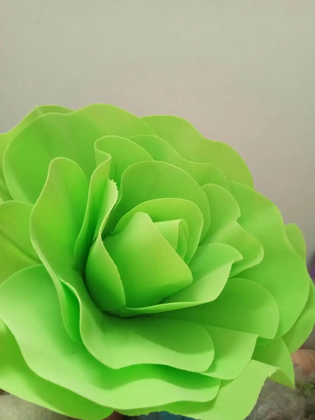 light green 40cm 50 см ПЭ цветы используются для украшения Флорес искусственные декоративные головка розы Роза Дворец бракосочетаний искусственный цветок - Цвет: light green 40cm