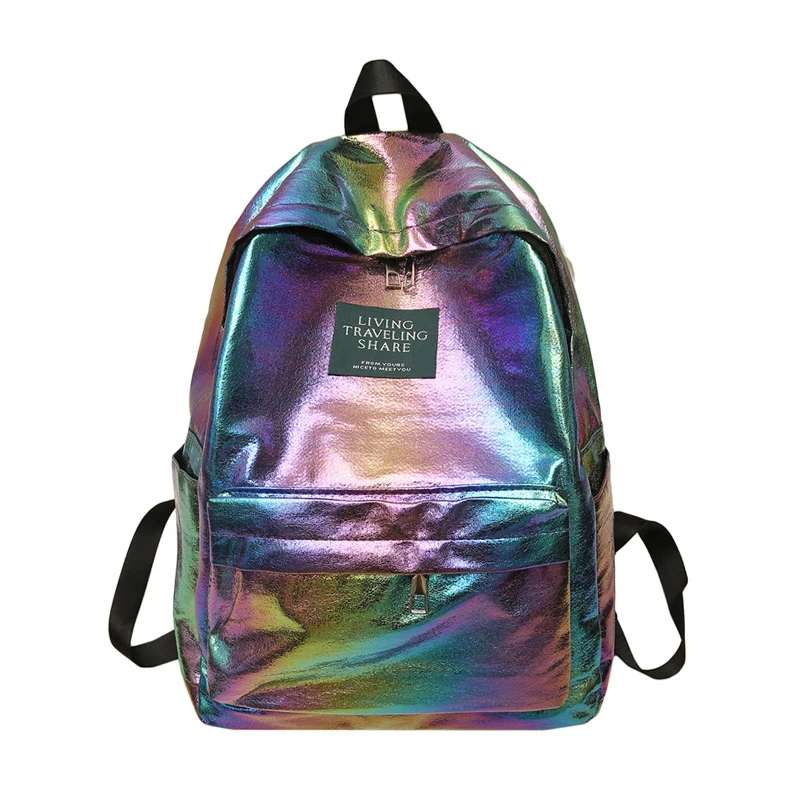 Лазерный женский рюкзак, модные студенческие сумки, новинка, женский рюкзак для путешествий, для девушек, Оксфорд, сумка на плечо, голографический рюкзак
