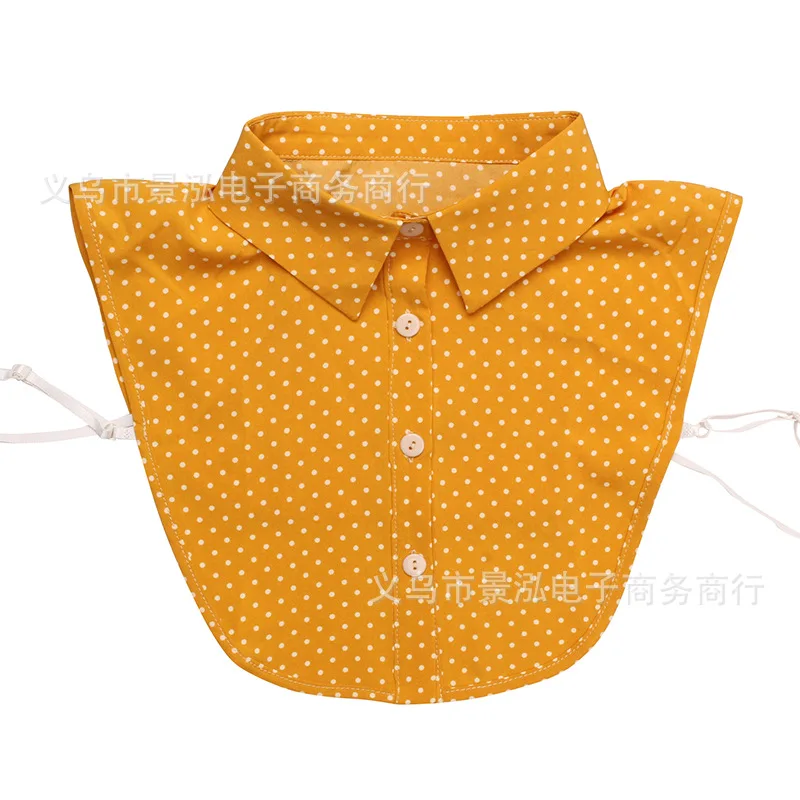 

Small round Dotted Monochrome False Collar Popular Pattern All Seasons Small Clothes Shirt Collar
