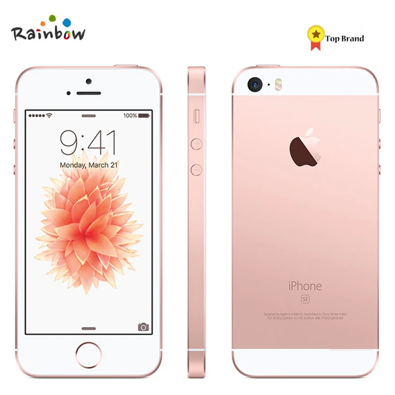 Оригинальный разблокированный смартфон Apple iPhone SE 4G LTE 2 Гб ОЗУ 16/64 ПЗУ с