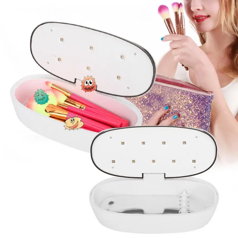 Nail Makeup Brush Sterilizer Ultraviolet Ray Disinfection Box Machine Tool Tools Manicure Vacuum Cleaner Nails Accessories | Красота и