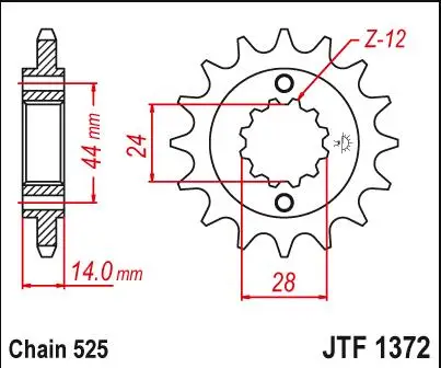 Передняя Звездочка мотоцикла 525-17T для Honda VLX750 VT750 C Shadow VT750 RS VT750 S USA 2011-2013