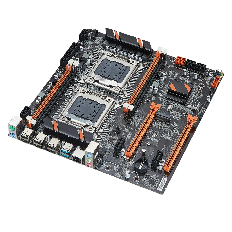 Qiyida X79 Dual Cpu Motherboard Set With 2 × Xeon E5 2620 V2