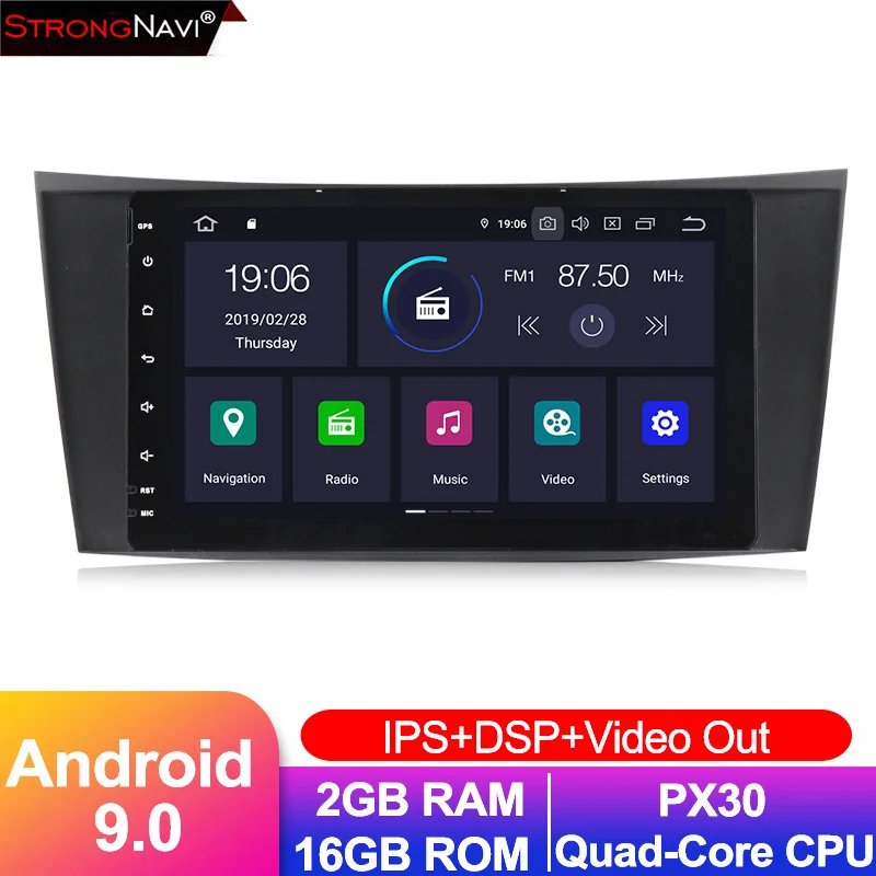 Top 8" IPS DSP 4+64G Android 9.0 CAR GPS navigation For Mercedes W211 W219 W463 CLS350 CLS500 CLS55 E200 E220 E240 E270 E280 NO dvd 2