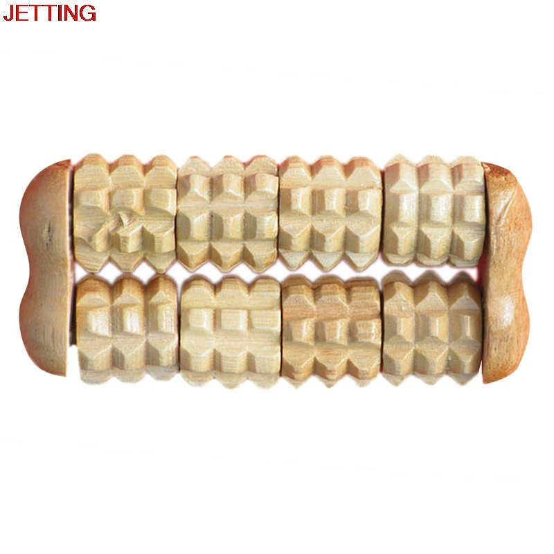 

2 Raw Wooden Stress Relief Health Therapy Relax Body Relaxation Massage Wood Roller Hand Held Massager Hot