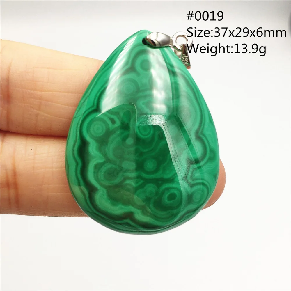 Natural Green Malachite Chrysocolla Pendant Necklace For Women Men Malachite Fashion Gemstone Jewelry AAAAAA pendant necklace
