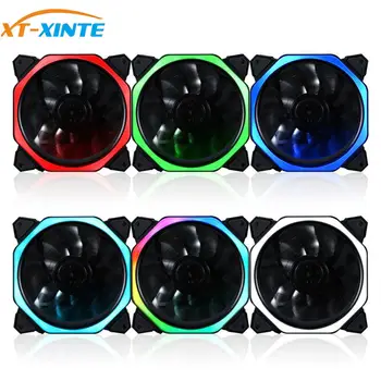 

12cm PC Computer 28dB Ultra Silent LED Fan Heatsink Cooler Cooling w/ Anti-Vibration Rubber Fan 12VDC 3P IDE 4pin Power Supply