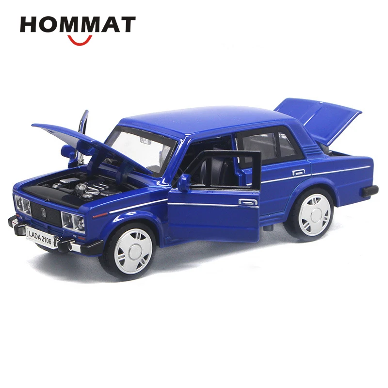 Hommate 1:32 Масштаб классический ВАЗ Лада 2106 модель автомобиля игрушка сплав металл литая модель игрушечного автомобиля Модель автомобиля подарок Автомобили Дети игрушки для детей