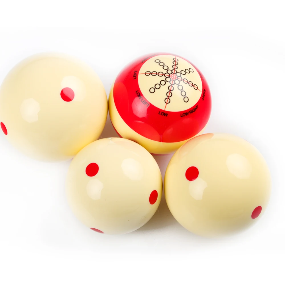 Standard Training Cue Ball Billiard Snoonker Black 8 Carom Ball Resin material Red White Double-sided Design Practice Suit