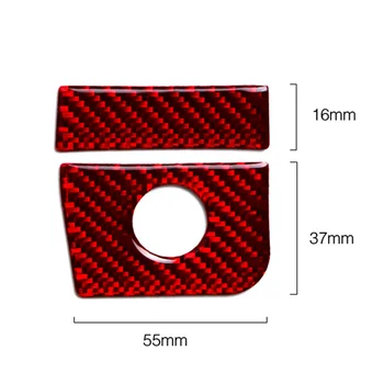 

2pcs Co-pilot trim Carbon Fiber Storage Box Decor Panel Accessories Portable