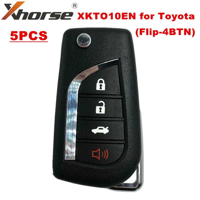 XHORSE XKTO10EN для Toyota Style(Flip 4BTN) проводной универсальный дистанционный ключ брелок с 4