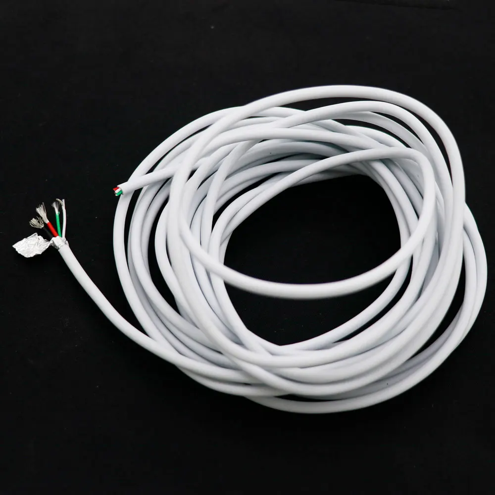 Angitu 2 메터/몫 3A 4 코어 USB 와이어 차폐 고속 충전 DIY USB 케이블 주석 구리 와이어 사용