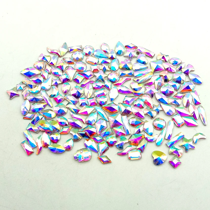 Стразы для дизайна ногтей 10 шт. стразы Хрустальные стеклянные камни 3D украшение с