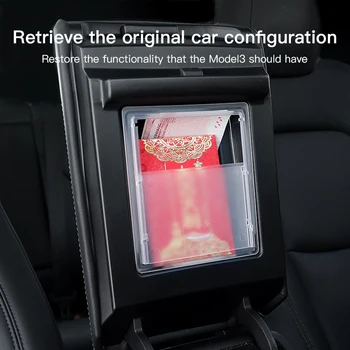 

YZ For Tesla Model 3 Auto Armrest Box Storage Organizer Containers Hidden For Tesla Model3 Holder Box 2020 2019 Car Accessories