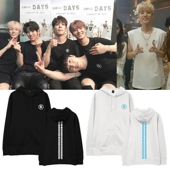 

KPOP DAY6 Album Hoodie Hip Hop Casual Loose Hooded Clothes Pullover Printed Long Sleeve Sweatshirts WY1123