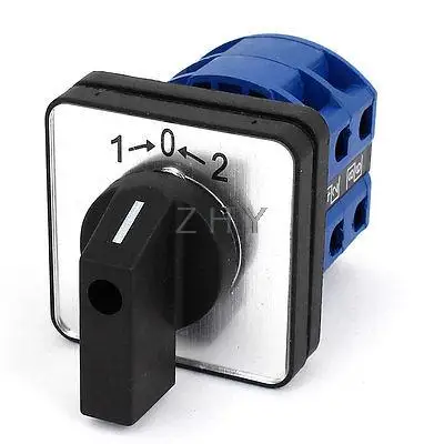 

AC 660V 25A 3 Position Momentary Rotary Selector Changeover Switch