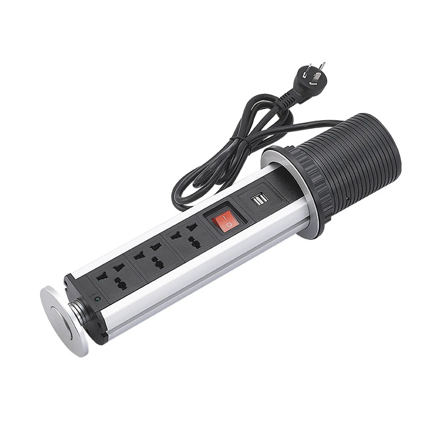 Настольная электрическая розетка выдвижная USB зарядное устройство настольная