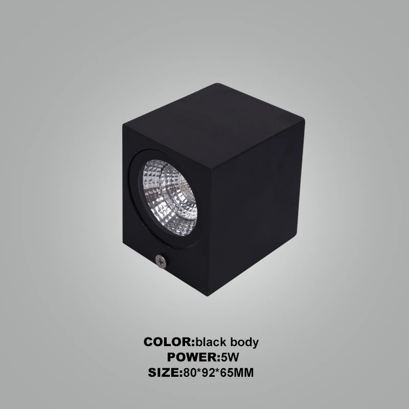 Алюминиевый светодиодный настенный светильник Kenlux COB 5 Вт для улицы