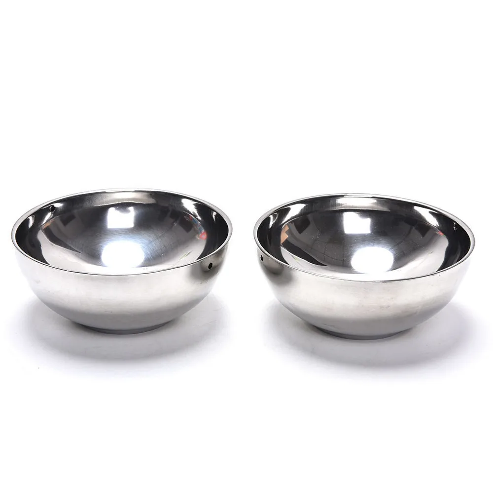 

2PCS Silver Magic Water Bowl Water From Above Bowls Close Up Magic Tricks For Professional Magician