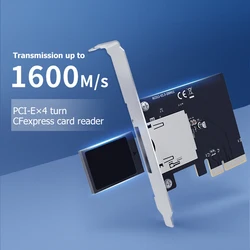 Lector de tarjetas PCIE a CF, adaptador de disco duro PCI-E X4, convertidor de placa CF tipo B, adaptador de lector de tarjetas de memoria