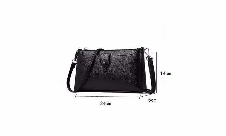 Female Messenger Bags High Quality Small Leather Shoulder Bag Sac A Main Women Vintage Flap Clutch Bag Crossbody Bag For Girls