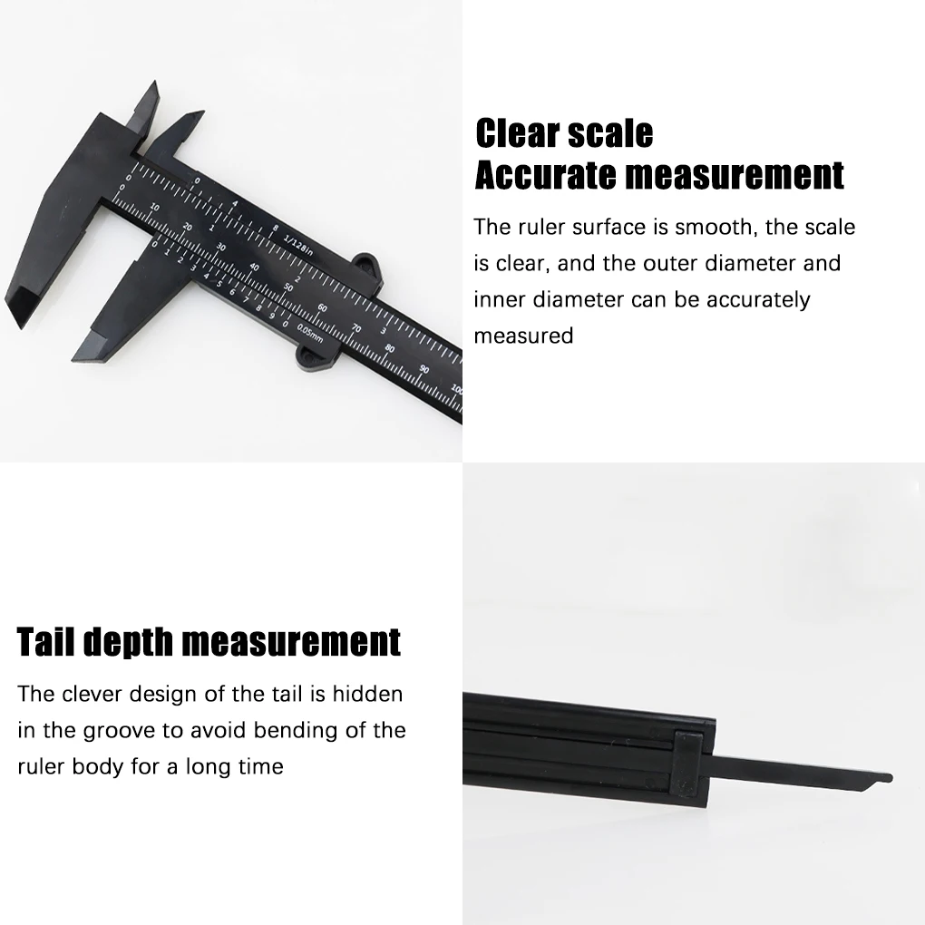 Tool Woodworking Metalworking Plumbing Model Making 80mm 150mm 0.5 Vernier Caliper Aperture Depth Diameter Measure Tool